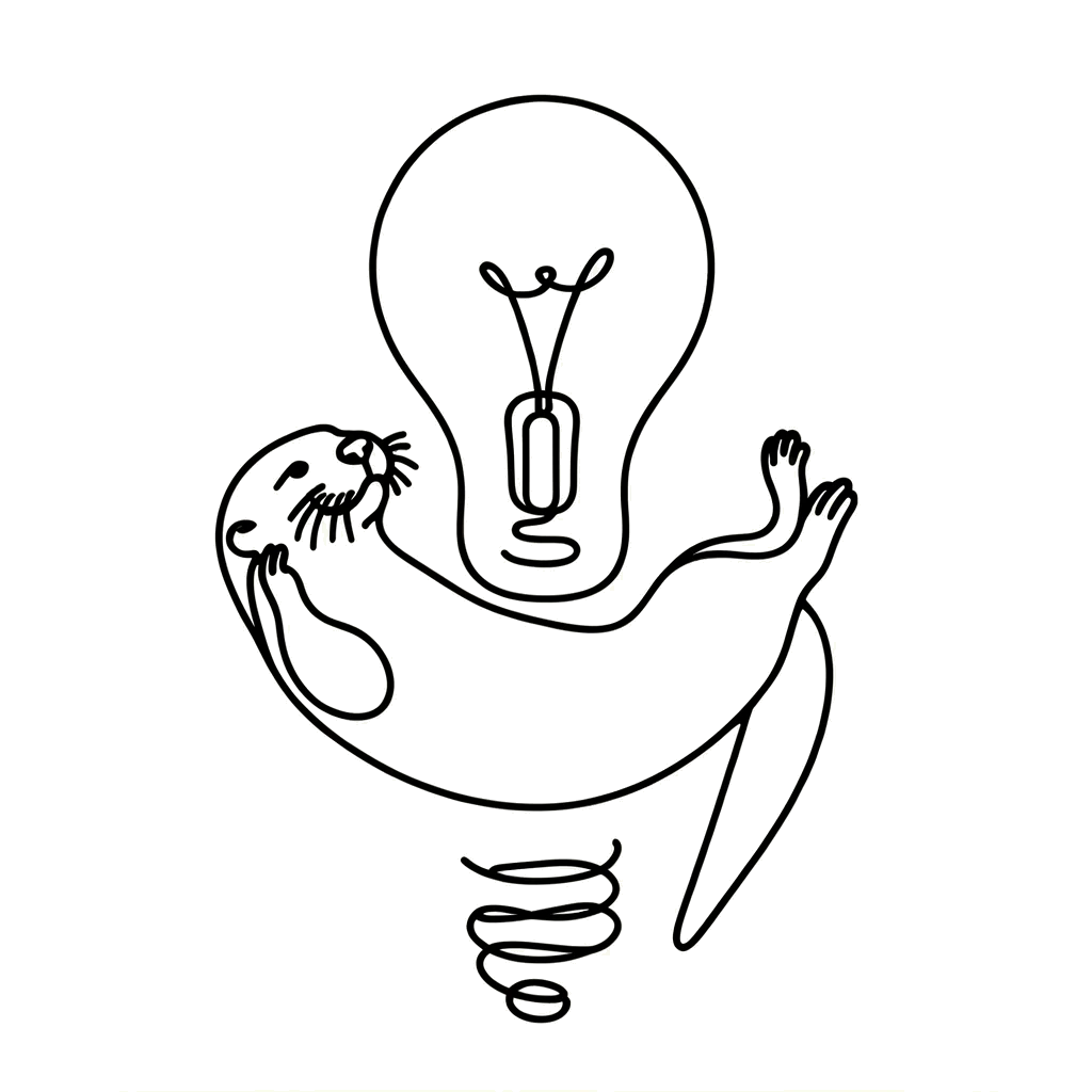 カワウソがひとやすみ